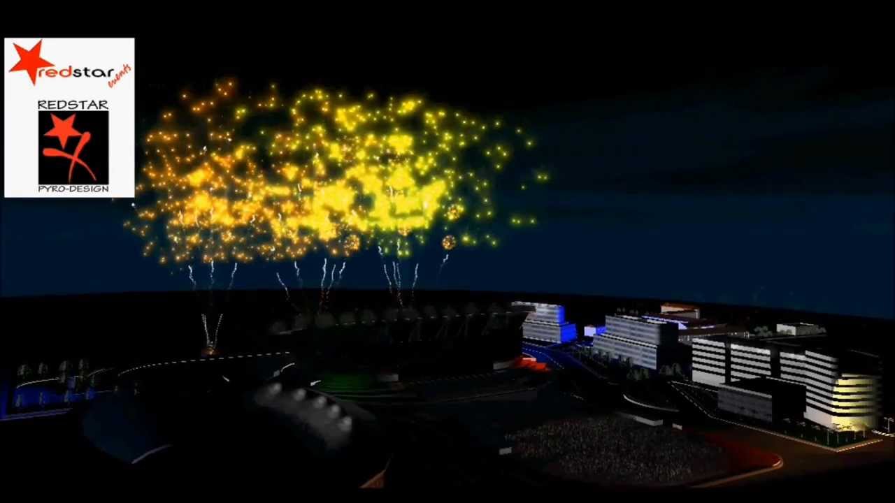 Showsim3d Iglesia Ni Cristo Centenial Celebration  Philippine Arena Pyromusical Sample
