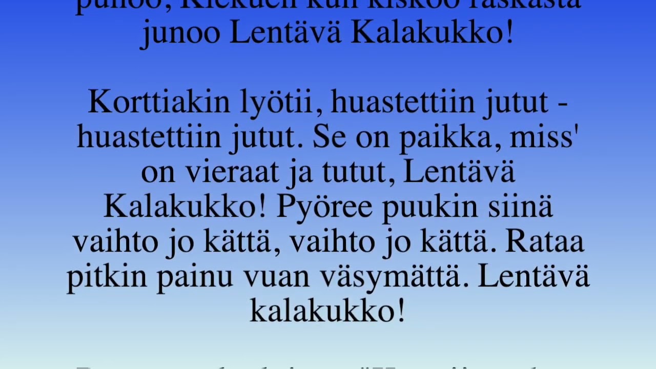 Lentävä kalakukko