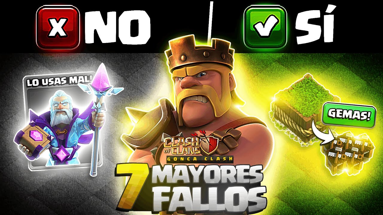 ❌ 7 ERRORES que DESTROZAN tu PROGRESO en Clash of Clans (y C&Oacute;MO EVITARLOS)