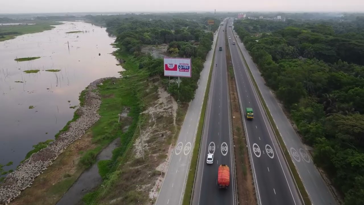 Jessore to Padma Bridge Road | Drone View | Bangladesh Highway
