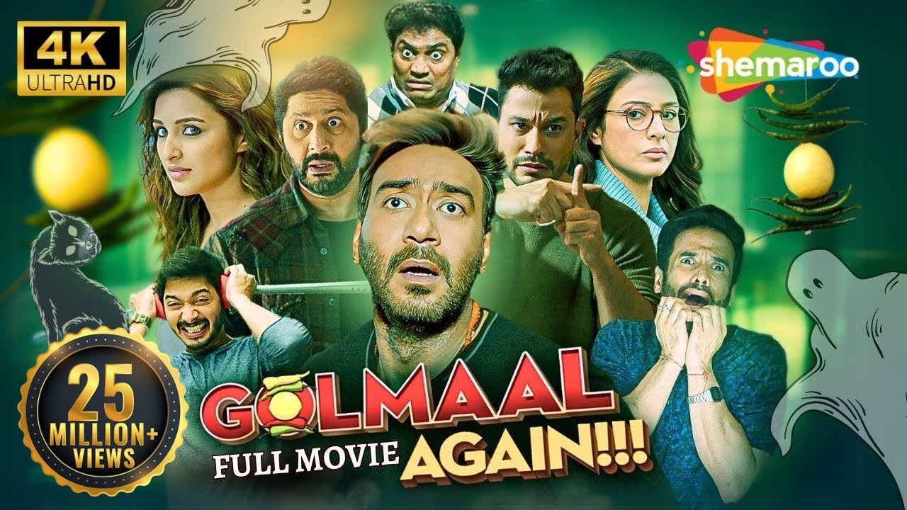 Golmaal Again FULL HORROR COMEDY MOVIE 💀🤣 - Ajay Devgan, Arshad Warsi, Johnny Lever, Kunal Khemu