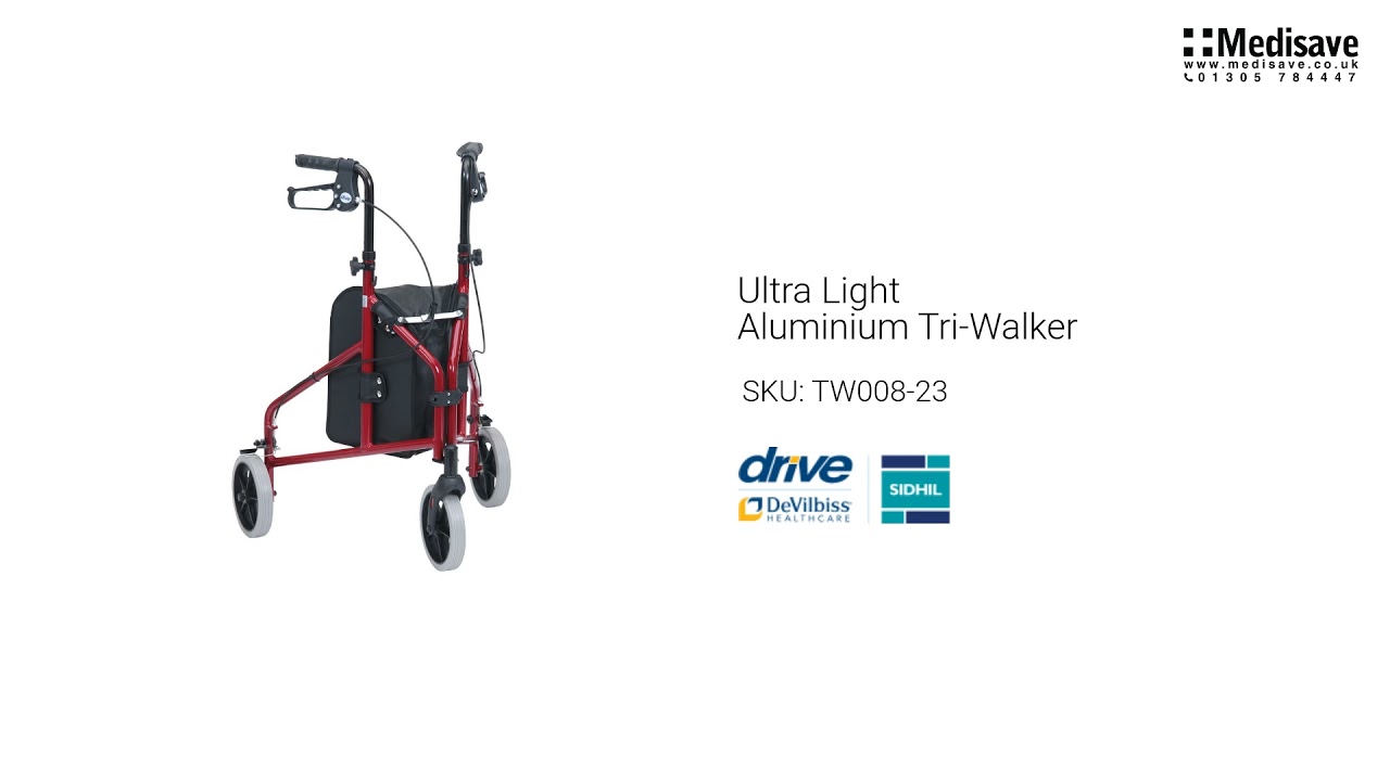 Ultra Light Aluminium Tri Walker TW008 23
