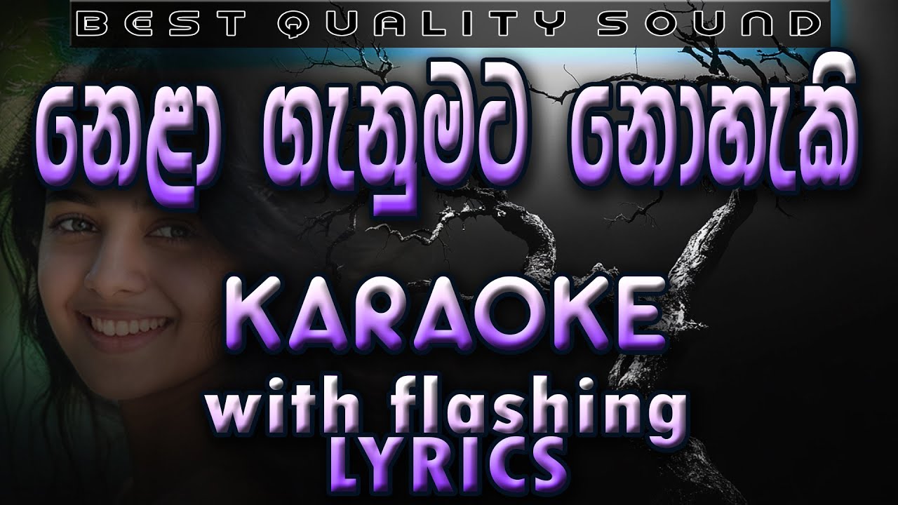 Nela Ganumata Karaoke with Lyrics (Without Voice)