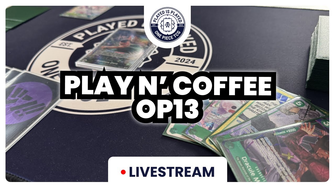 LIVE: Play n' Coffee | OP13 | One Piece Card Game | OPTCG | Deutsch