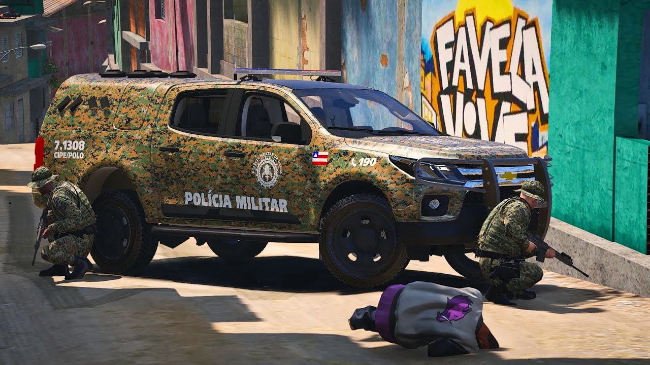 CIPE POLO REFORÇA O POLICIAMENTO NAS FAVELAS DA CAPÍTAL BAIANA | HOUVE CONFRONTO- POLICIA NO GTA 5