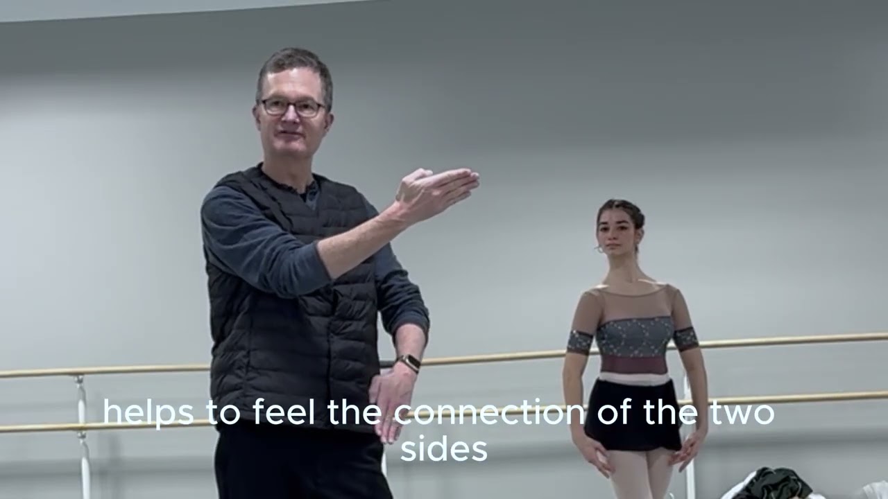 Mr. Stark shares exercises for dancers to feel opposition between their standing & supporting sides