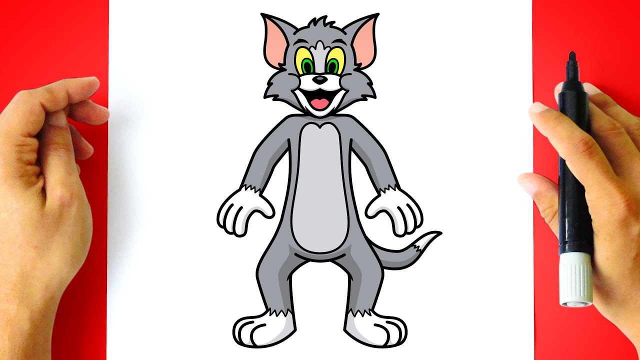 How to DRAW TOM Cat - Tom and Jerry