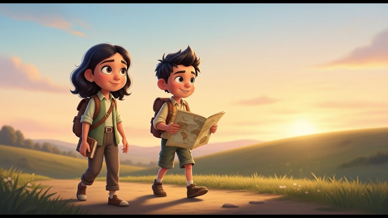 Mira and Theo Cartoon Story 