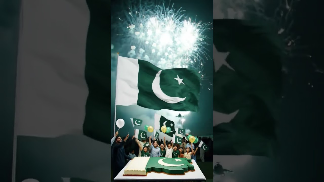 🌙✨ Happy Independence Day Pakistan 14 August | Fireworks, Jets & Celebrations 🇵🇰🎇
