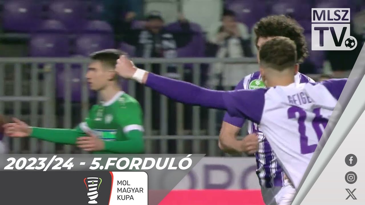 Újpest FC - Paksi FC | 1-2 (0-1) | Magyar Kupa | 5. forduló | MLSZTV