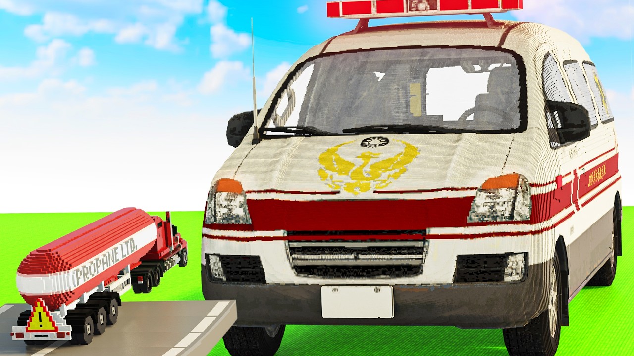 Cars vs Ambulance #2 | Teardown
