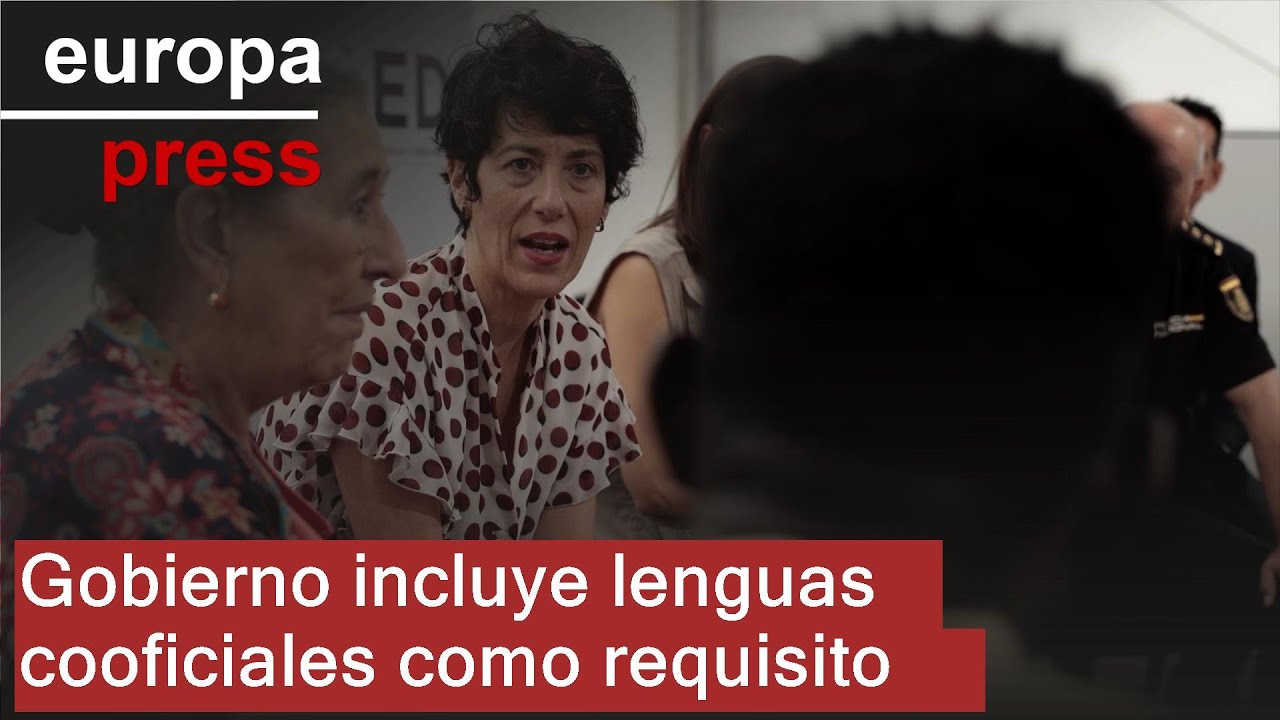 Gobierno incluye lenguas cooficiales como requisito para renovar el permiso de regularizaci&oacute;n