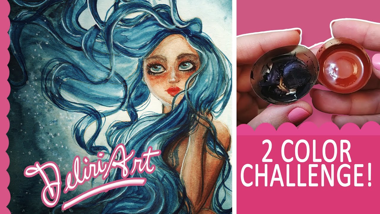 DIY Make Your Own Watercolors!  Part 2 - Speedpaint - Timelapse