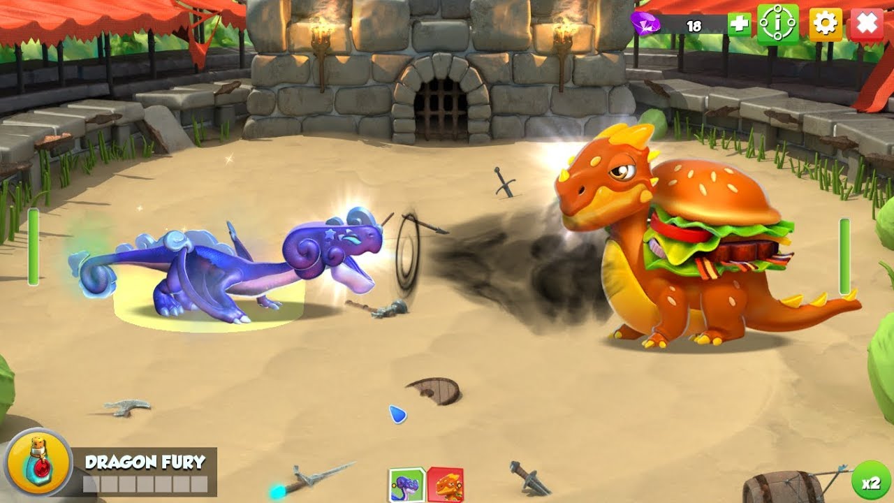 Boss Burger Dragon VS Stardust Dragon ( TURF WAR EVENTS ) - Dragon Mania Legends | Part 1020 HD