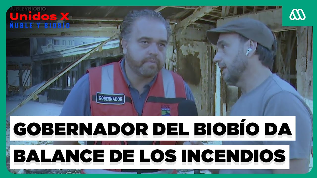 Gobernador del Biobío realiza balance de los incendios