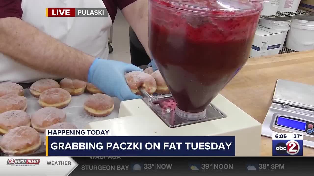 Filling up on paczki for Fat Tuesday