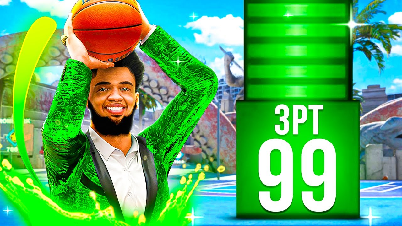 I Broke NBA 2K24 with a 99 3PT RATING (Full Court Greens)