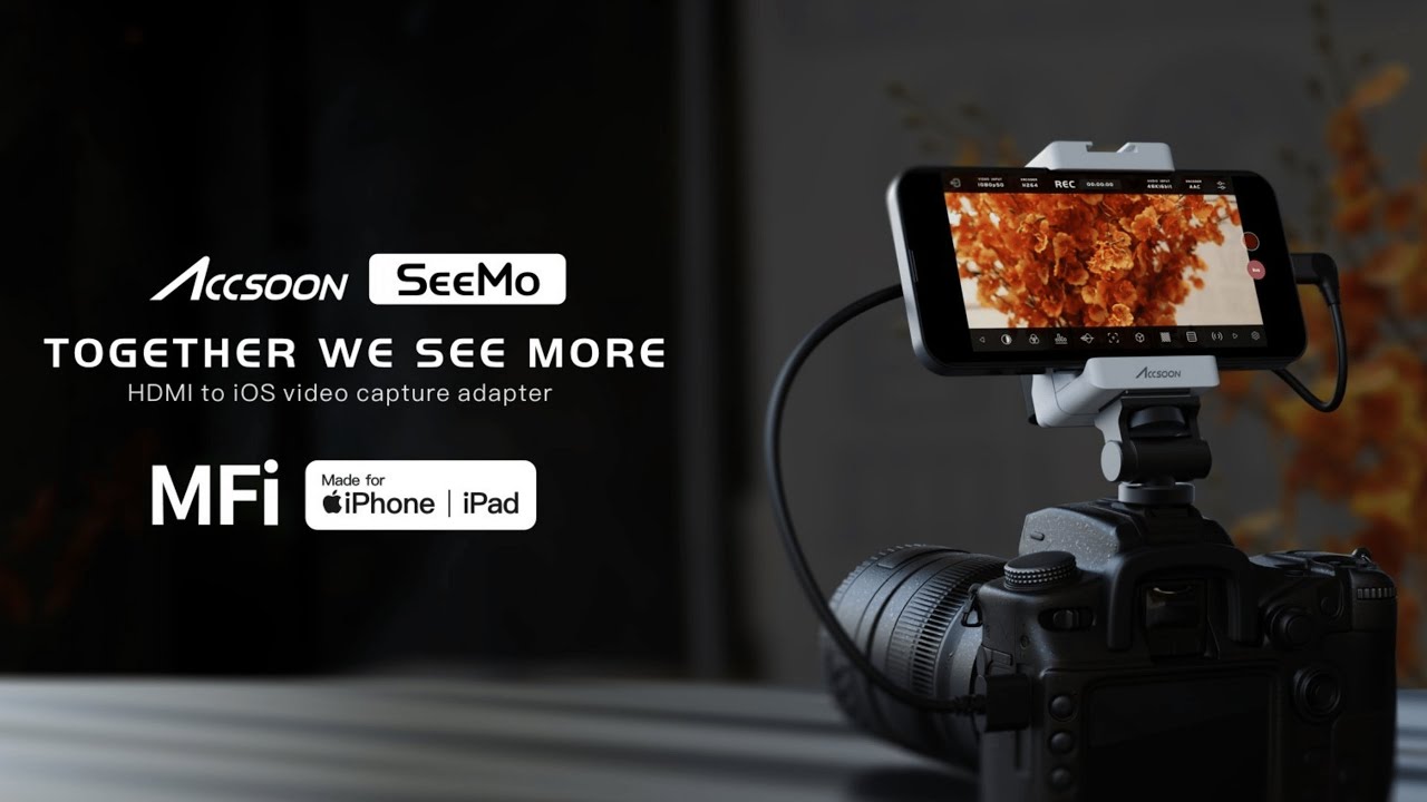 Monitor, Stream, Record and Share with Accsoon SeeMo HDMI to iOS video adapter