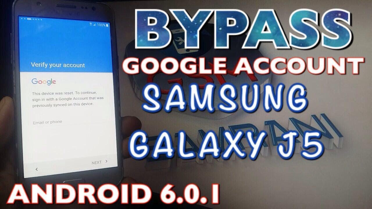 SAMSUNG GALAXY J5 BYPASS GOOGLE ACCOUNT ANDROID 6.0.1 REMOVE FRP J5