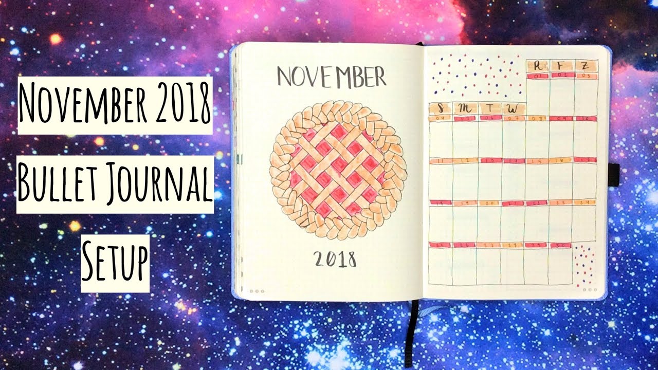 November 2018 Pie BuJo Theme // Bullet Journal Plan With Me #15