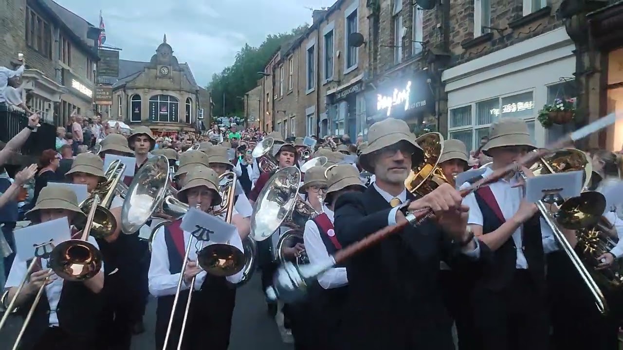 Oldham Music centre band at  Delph Band contest 2025