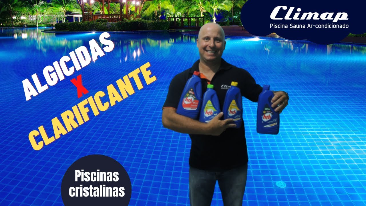 PISCINA CRISTALINA - Algicidas e clarificante - Manutenção semanal