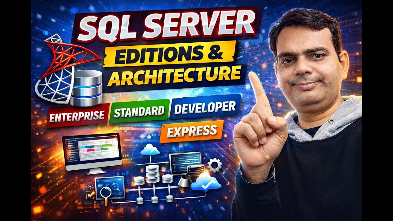 Day 2: Microsoft SQL Server Complete Course | SQL Server Editions & Architecture #sqlserver
