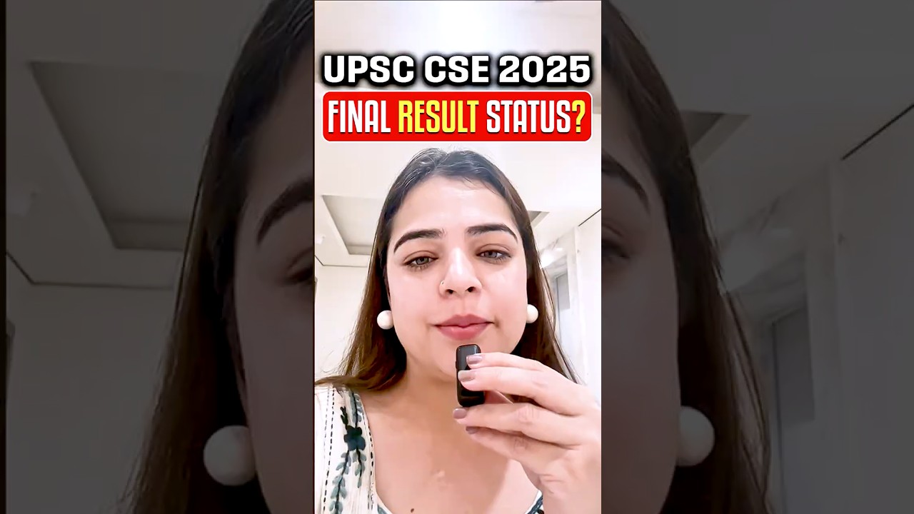 UPSC 2025 FINAL RESULT STATUS? #sarrthiias #shorts #salonikhanna #upsc