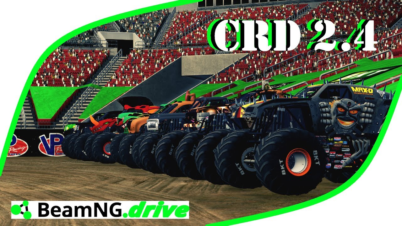 BeamNG Monster Jam - 8 Truck (Skills&Freestyle) - Tampa 2021