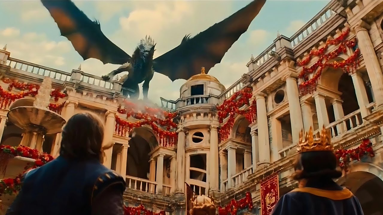 أميرة بتتجوز 👸 من أمير غنى لكن بتتفاجئ إنه بيقدمها قربان لإنثى تنين 😱🐲 ملخص فيلم الآنسه