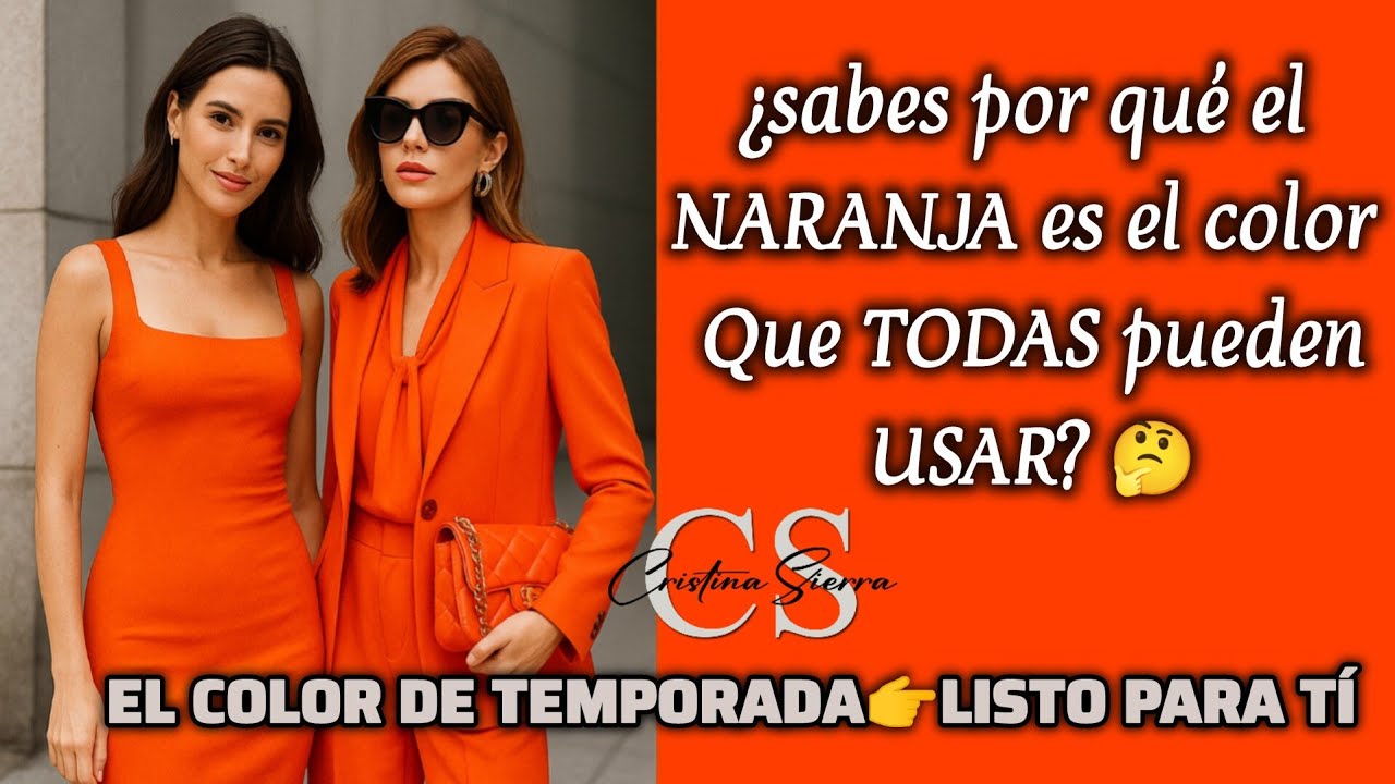 🧡‼️EL NARANJA TE QUEDA BIEN descubre porque este color resalta en TODAS las mujeres‼️🧡#pantonecolor