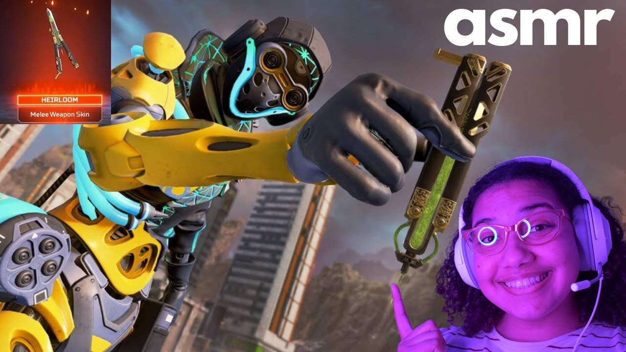 ASMR apex legends - unlocking octane’s heirloom [anniversary pack opening]