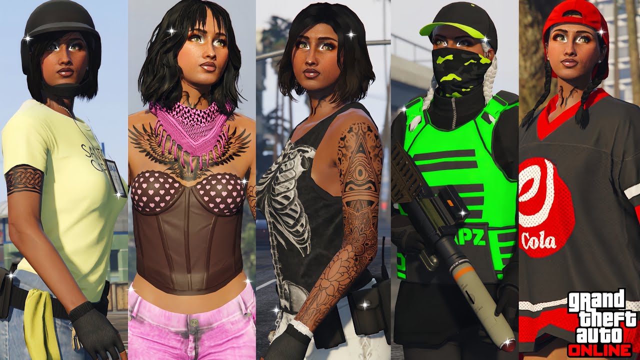 GTA V | 14 CUTE & EASY FEMALE OUTFITS 🧚🏾‍♀️