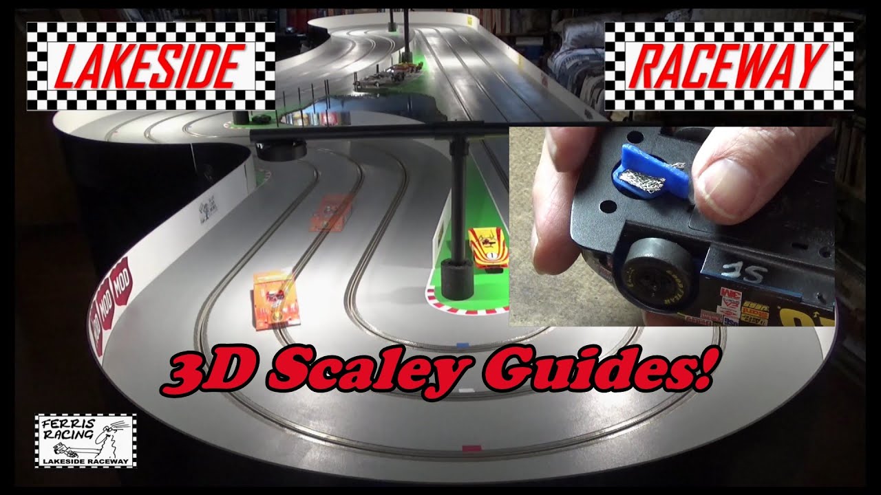 Deep 3D Printed Slot Car Guide Flags