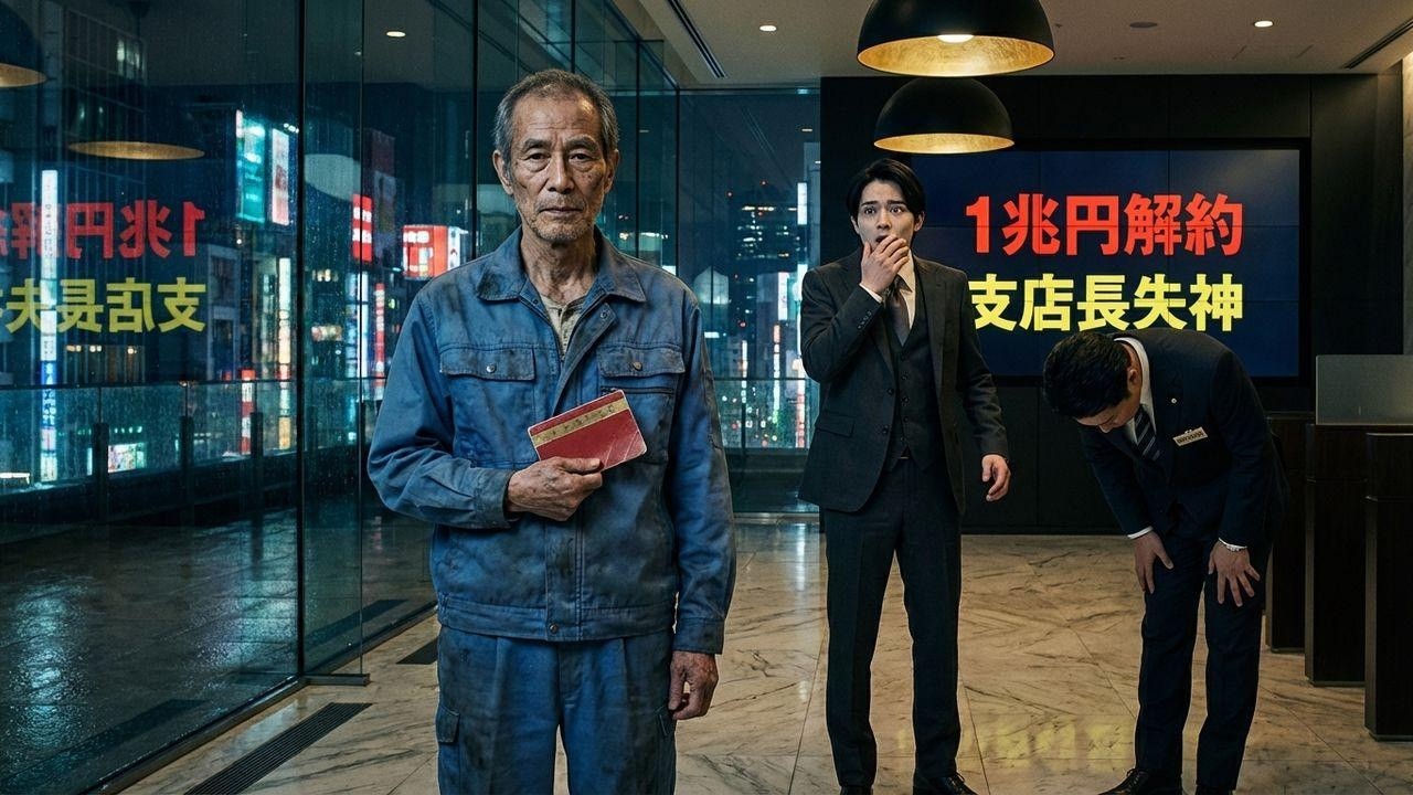 「貧乏人は消えろw」作業着の老人を嘲笑った銀行員→翌日、1兆円の解約申請で銀行崩壊の危機に