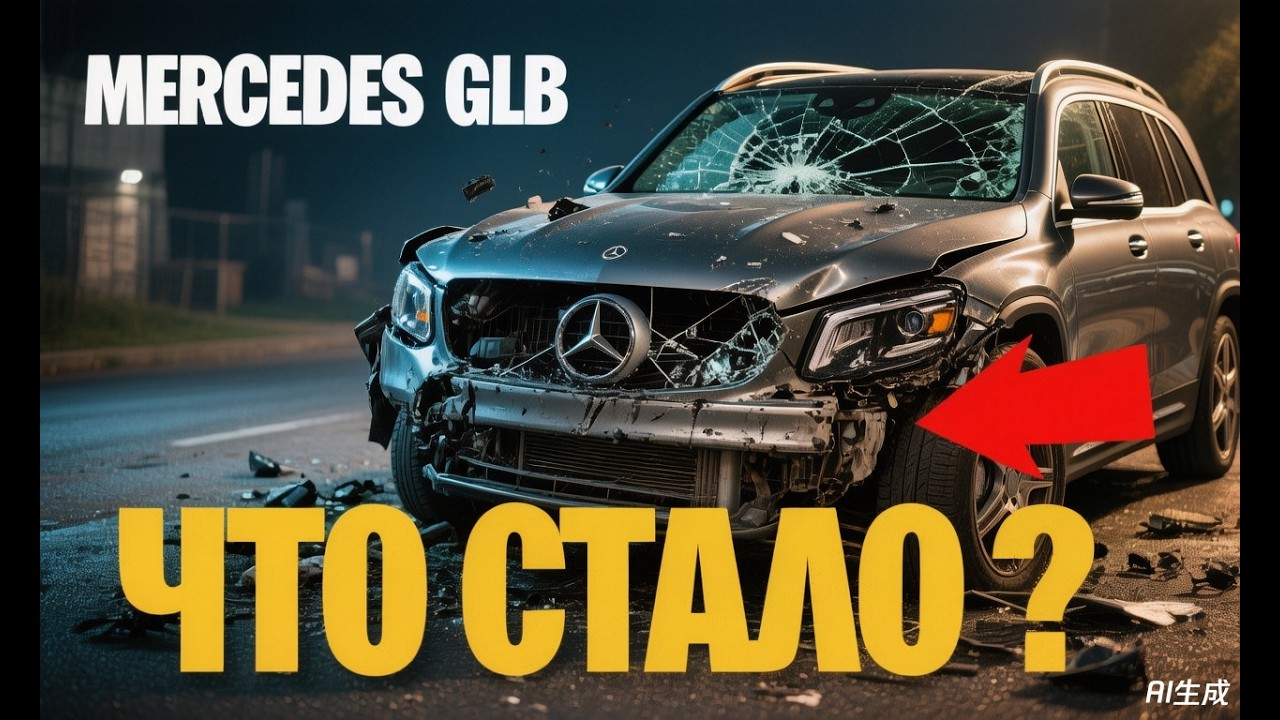 Так выглядит Mercedes GLB после серьёзной аварии…