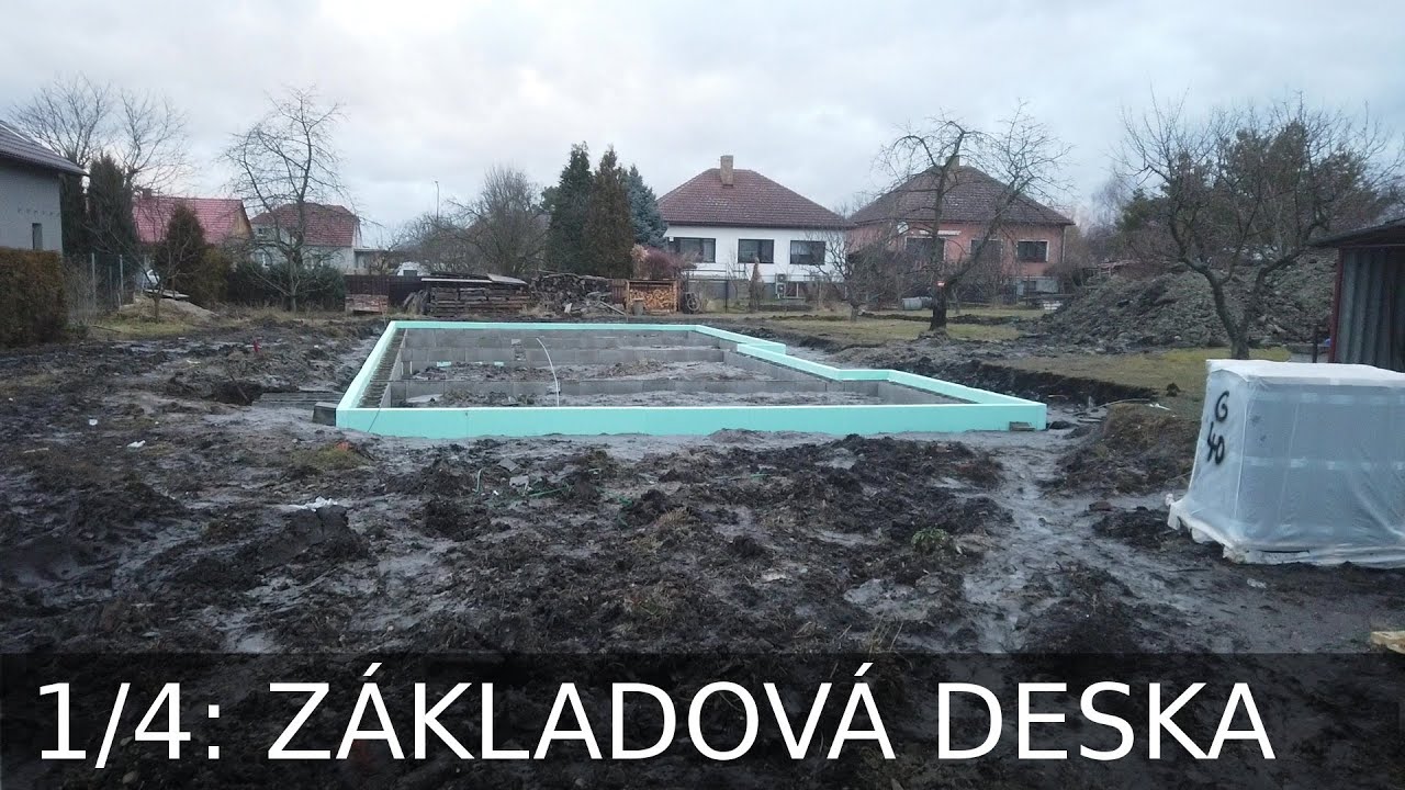 RD Lázně Bohdaneč 1/4: Základová deska