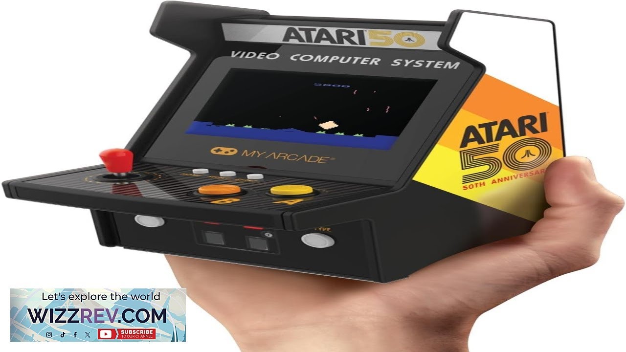 Мой аркадный автомат Atari Micro Player Pro: 100 классических аркадных игр, портативный, 6,75 дюй...