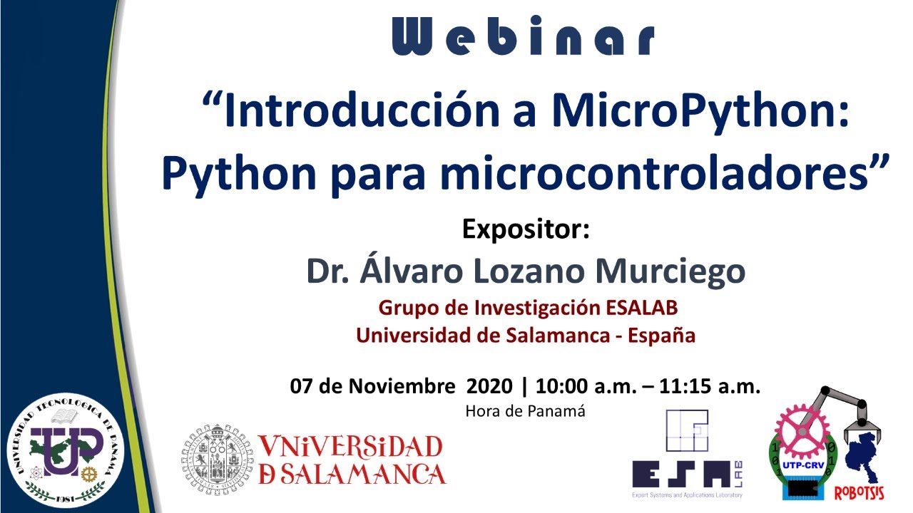 Webinar Introducción a MicroPython: Python para microcontroladores