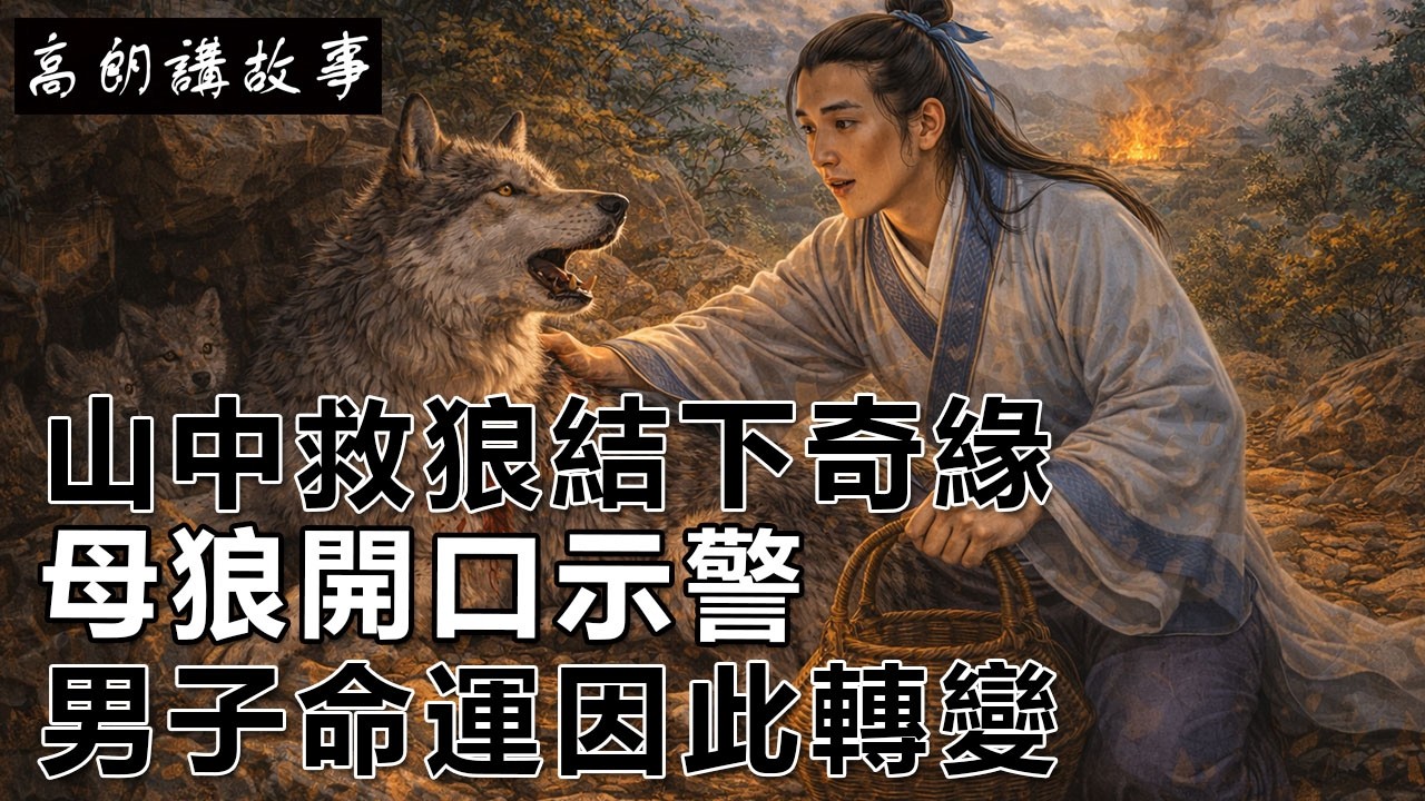民間故事：山中救狼結下奇緣，母狼開口示警，男子命運因此轉變｜高朗講故事