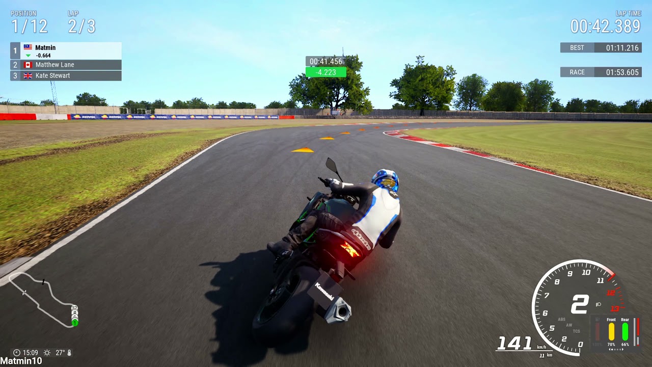 Ride 4 Kawasaki Z H2 2020 Donington Circuit Gameplay