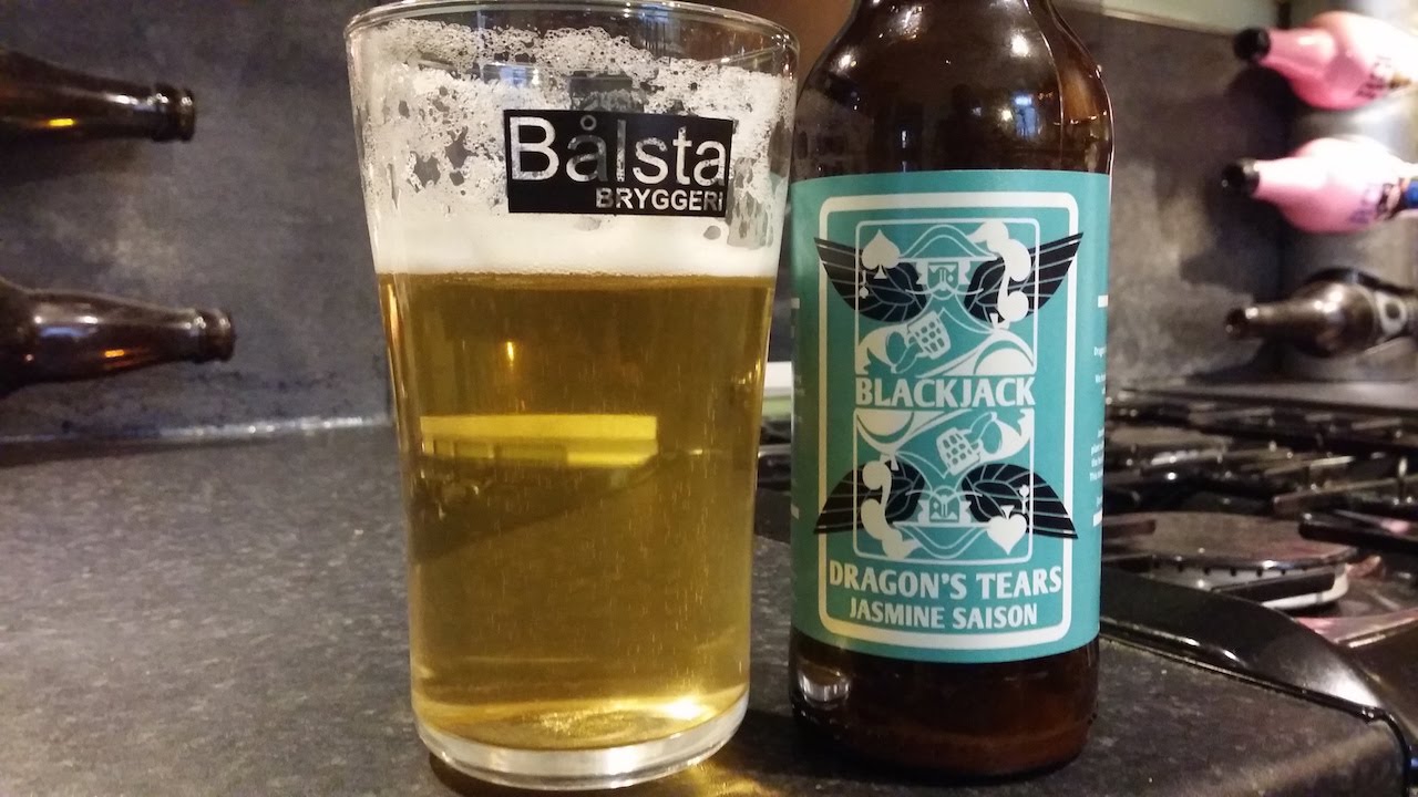 (4K) Blackjack Dragon's Tears Jasmine Saison By BlackJack Brewery | Craft Beer Review
