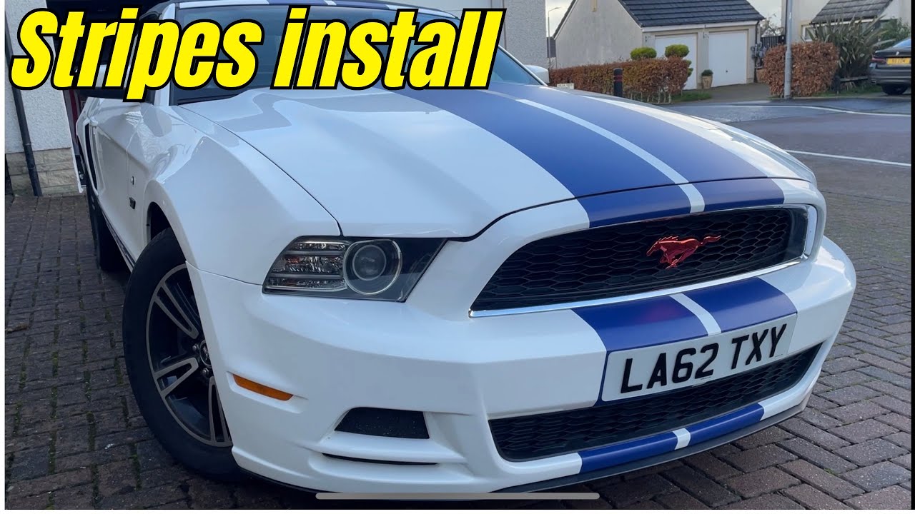Установка полос Mustang Racing Stripes своими руками