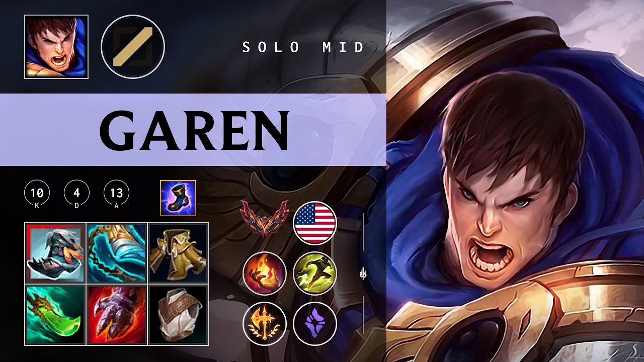 Garen Mid vs Malzahar - NA Grandmaster Patch 26.04