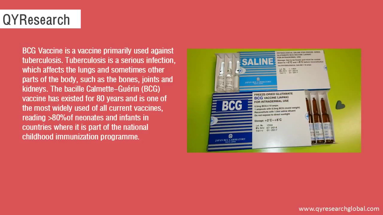 QYResearch: In 2016, Global revenue of BCG Vaccine is about 261.43 M USD