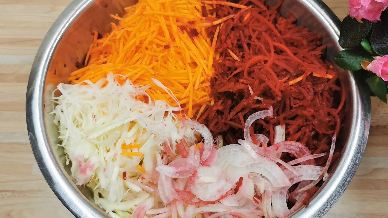 Idealer Powersalat mit Weißkohl ❤️ Salat mit Weißkohl und Roter Beete