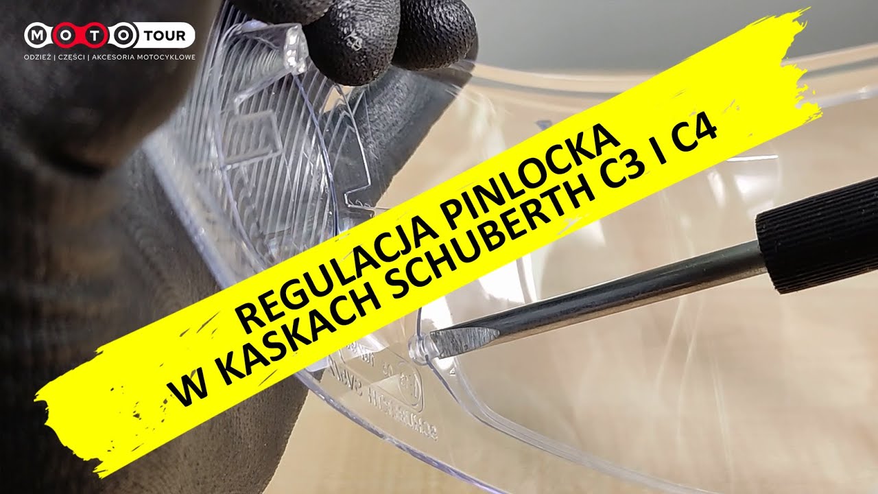 Jak wyregulować pinlock w kaskach Schuberth C3 i C4?