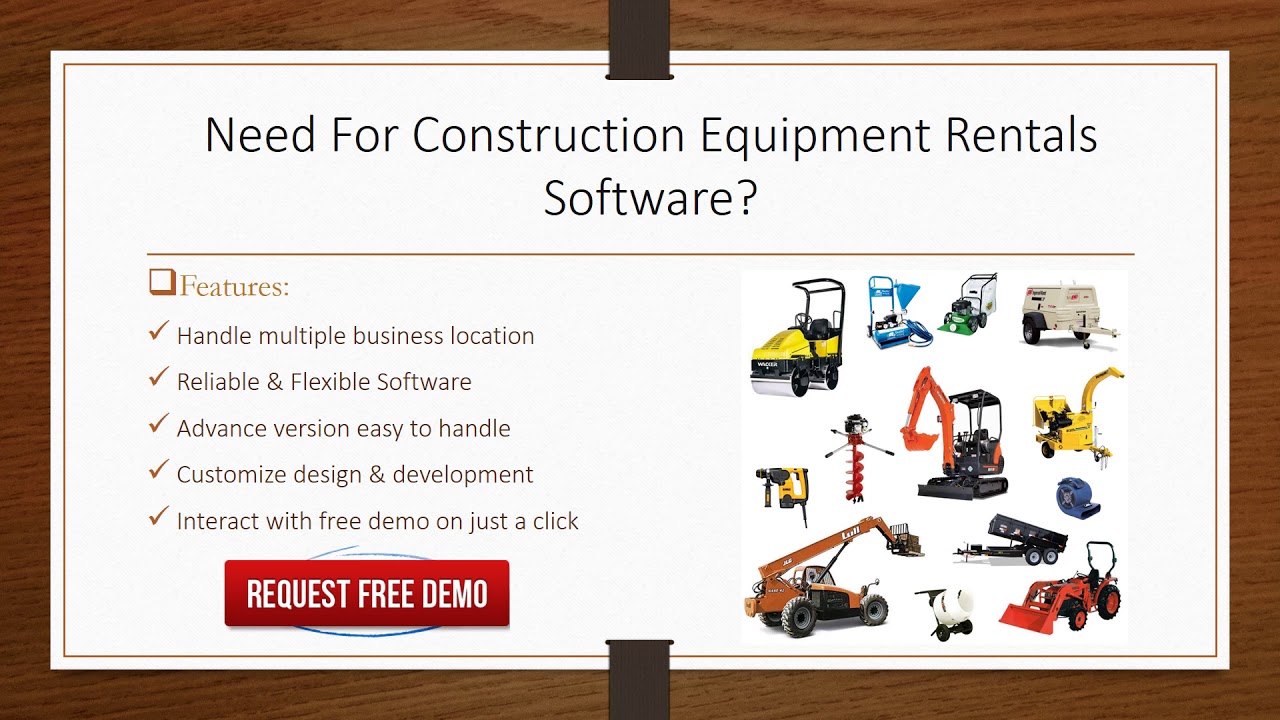 Construction Equipment Management Software