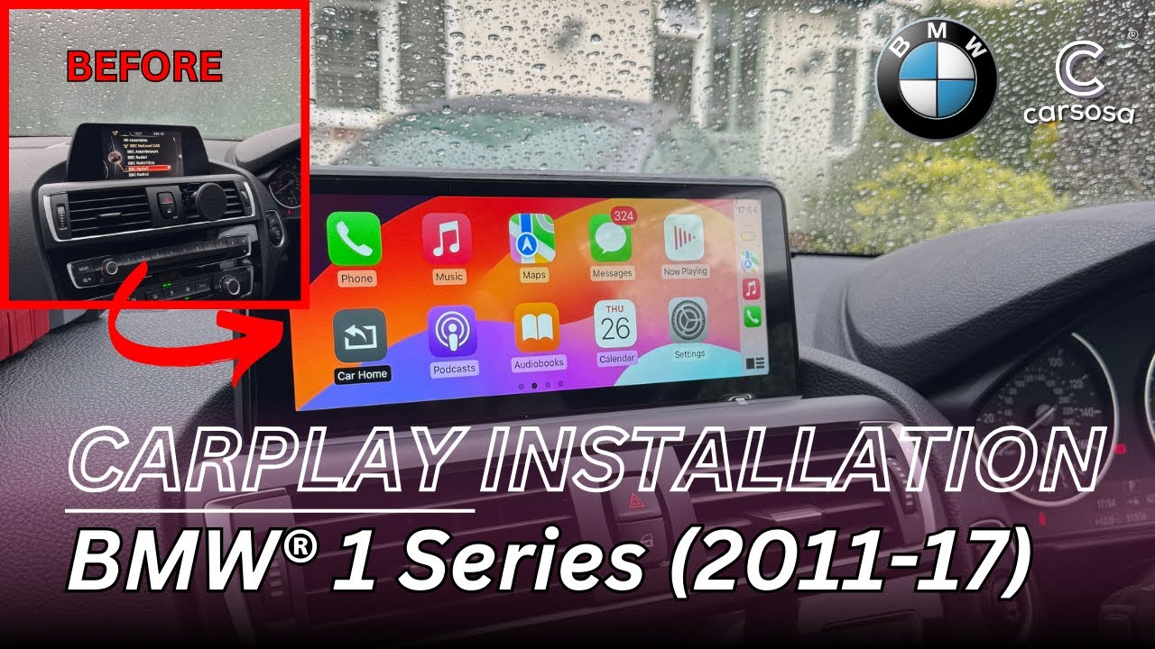 BMW 1 Series - APPLE CARPLAY Radio Screen Installation (BWM 1 Series F20   2011 - 2017)