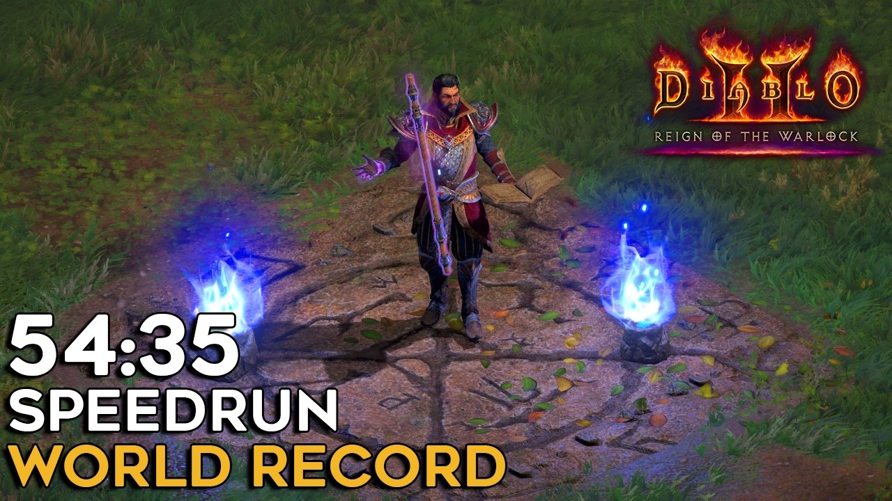 #1 WARLOCK SPEEDRUN | WORLD RECORD | 54:35 | NORMAL DIFFICULTY | DIABLO 2 RESURRECTED